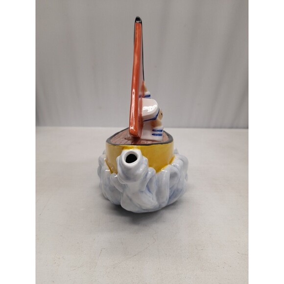 Vintage Jay Willfred Andrea by Sadek Tug Boat Ceramic Tea Pot 10" Long Rare - Picture 6 of 10